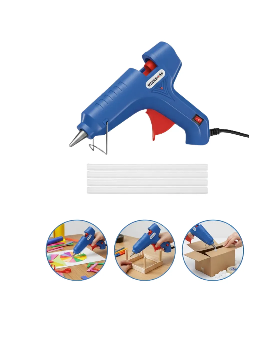 Pratik Kullanımlı 60 W Silikon Tabancası 11 mm Silikon Uyumlu 5 Silikon