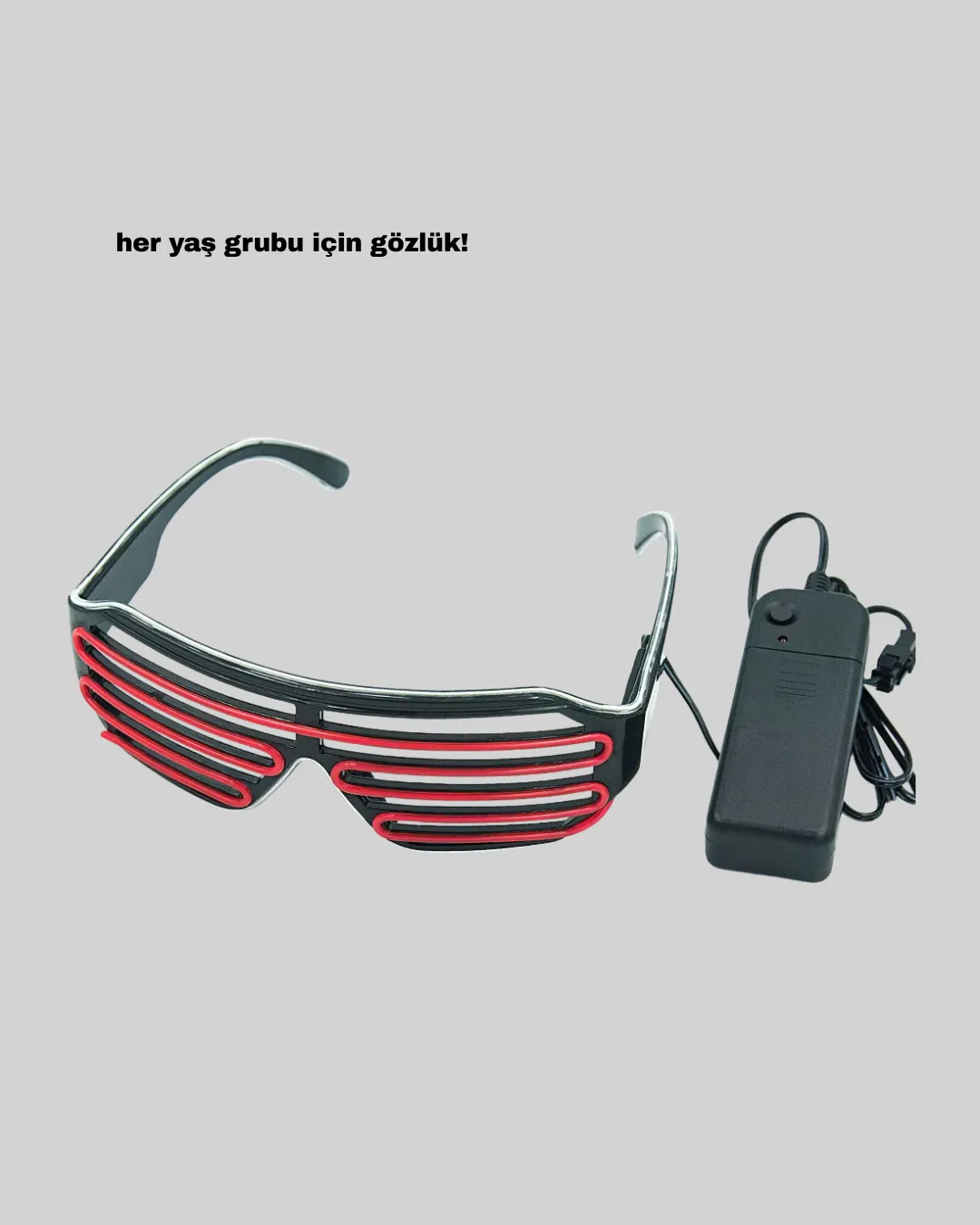 Kutlama ve Etkinliklere Özel LED Işıklı Gözlük