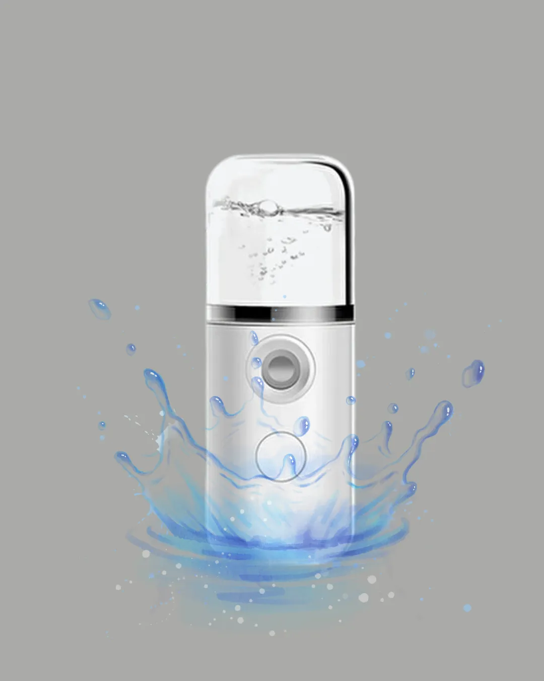 Kablosuz Şarjlı Mini Buhar Nemlendirici – Cilt ve Ortam İçin Taşınabilir Akıllı Cihaz