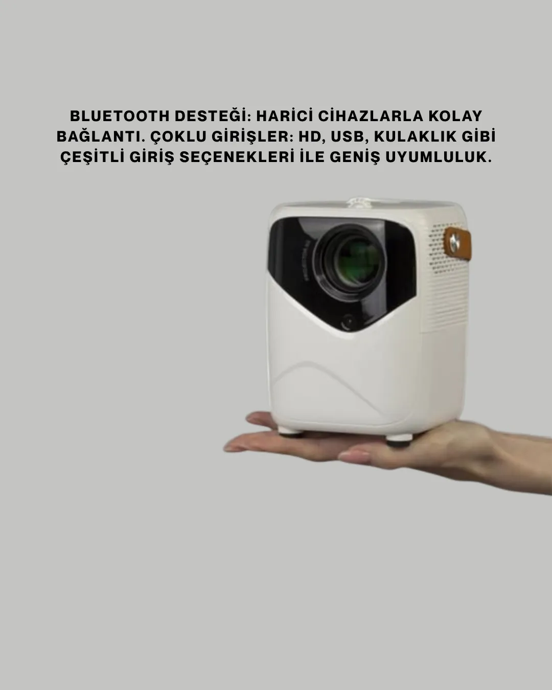 Hafif ve Taşınabilir Projektör – 750 Gram Ağırlıkla Mobil Kullanıma Uygun