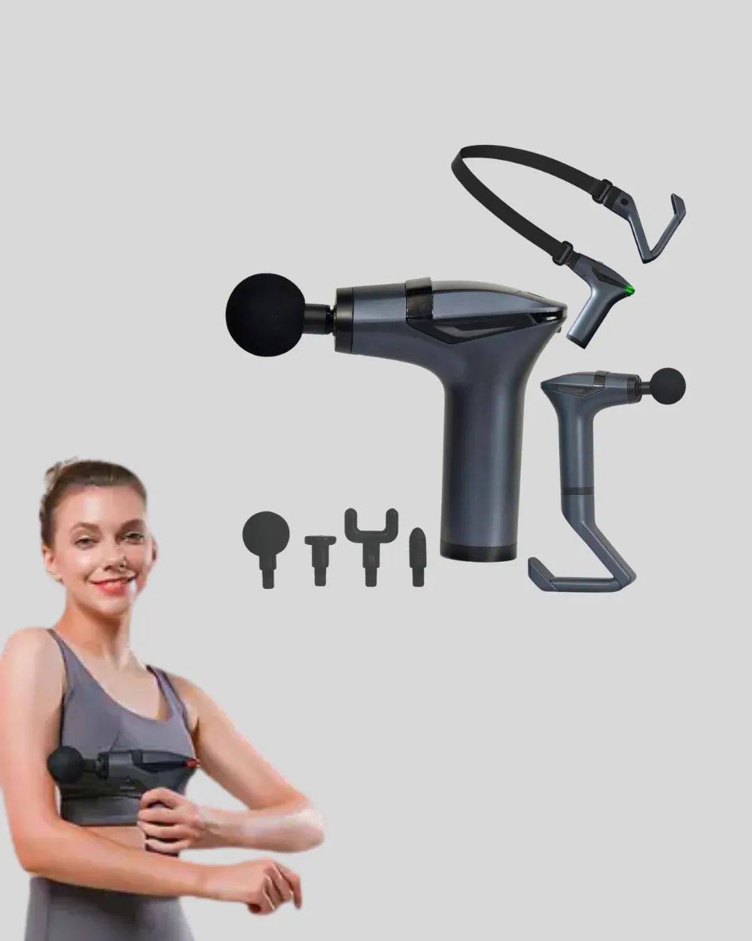 Titreşimli Şarjlı Masaj Aleti 3in1 Fonksiyonel Çok Amaçlı Model