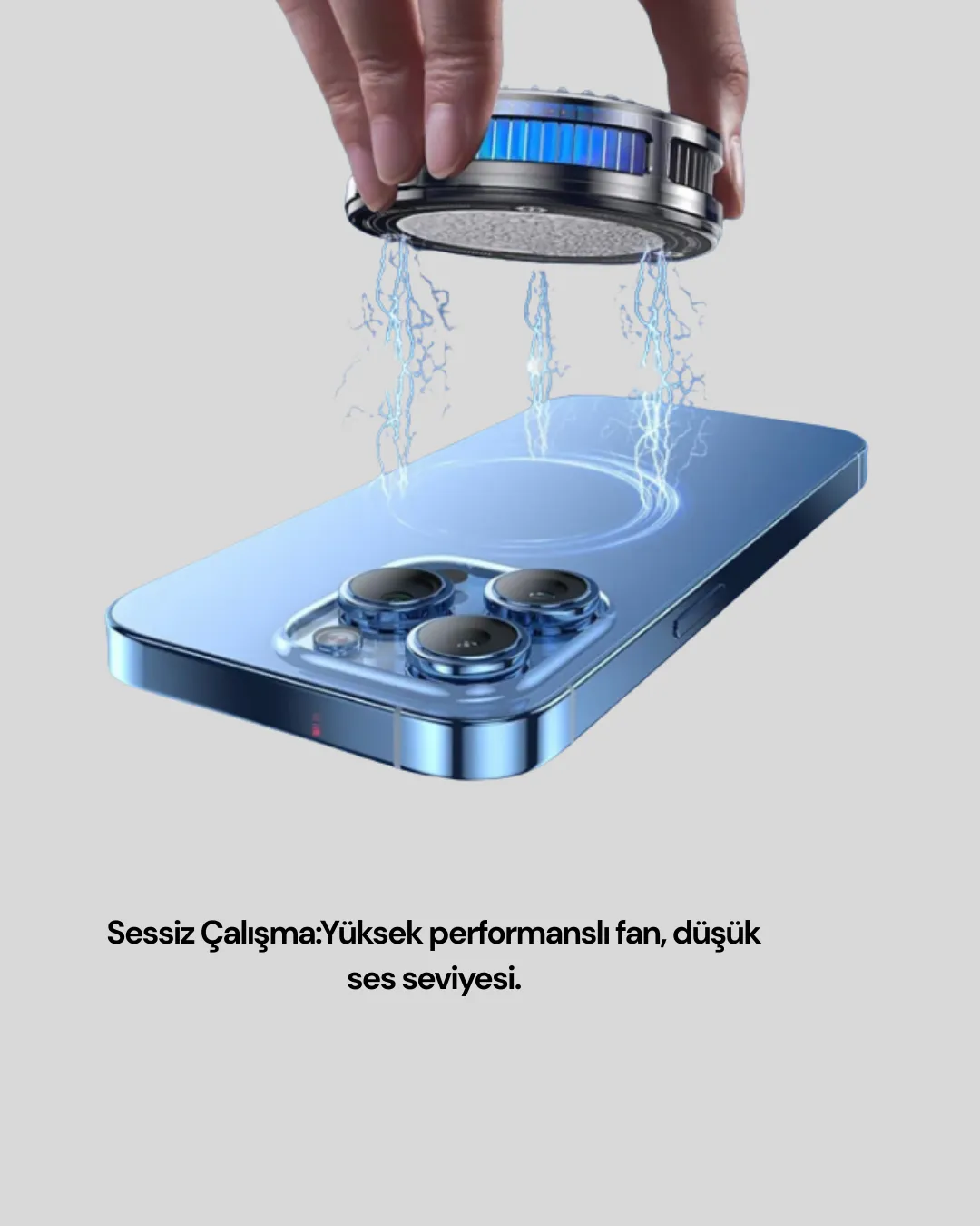 RGB LED Telefon Soğutucu Fan Yüksek Hızlı Soğutma Oyuncu Cooler