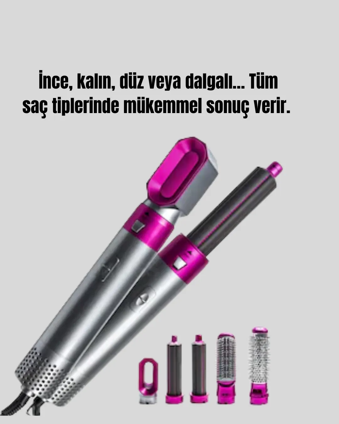 Hızlı Kurutma ve Bukle Yapma Özellikli Saç Şekillendirme Cihazı