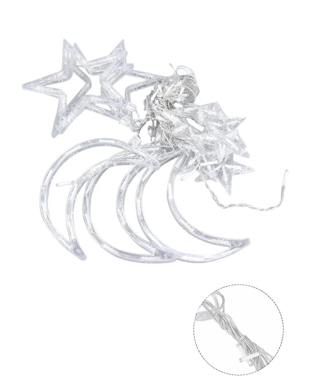 Büyük Ay Yıldız Led Ramazan Süsü Dekoratif Işık