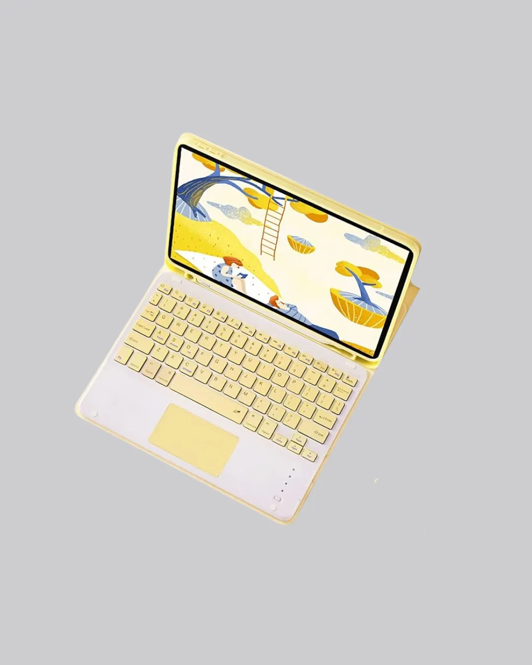 Bluetooth Klavye – Kablosuz, Sessiz Tuşlu, Android iOS Windows Uyumlu, Kompakt Taşınabilir Tasarım