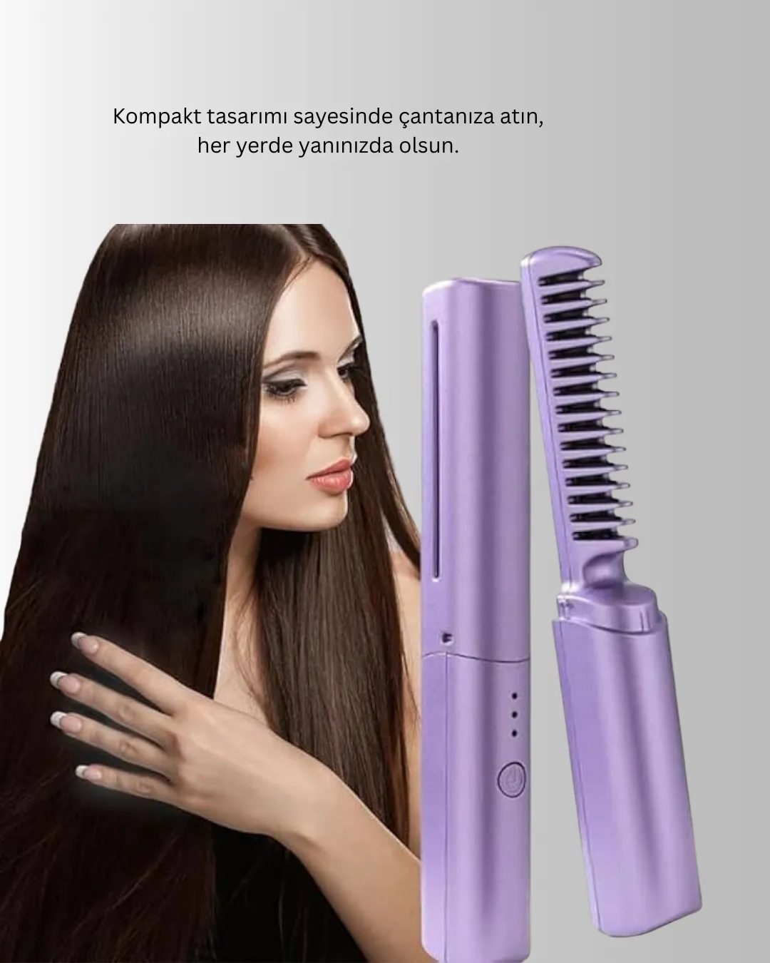 USB Şarjlı Kablosuz Saç Düzleştirici – Hızlı ve Pratik