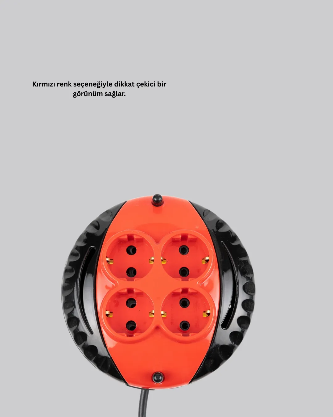 Türkiye Üretimi 5 Metre 4 Prizli Kablolu Makara