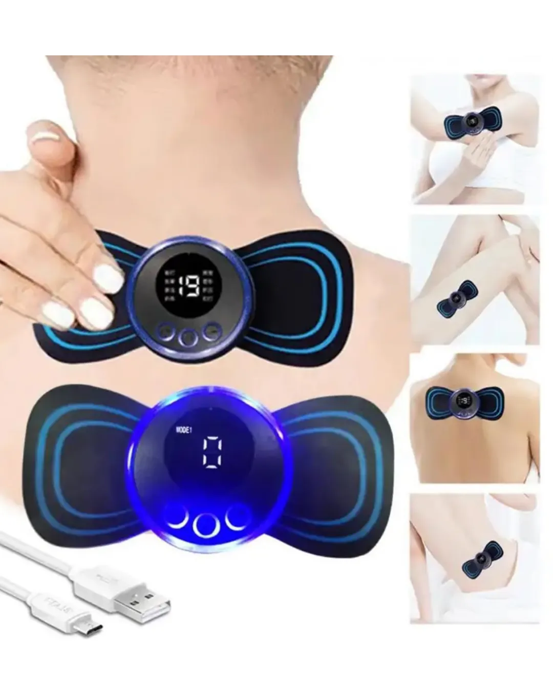 Mini EMS Vücut Masaj Cihazı Ayarlanabilir Seviye ve Zamanlayıcı