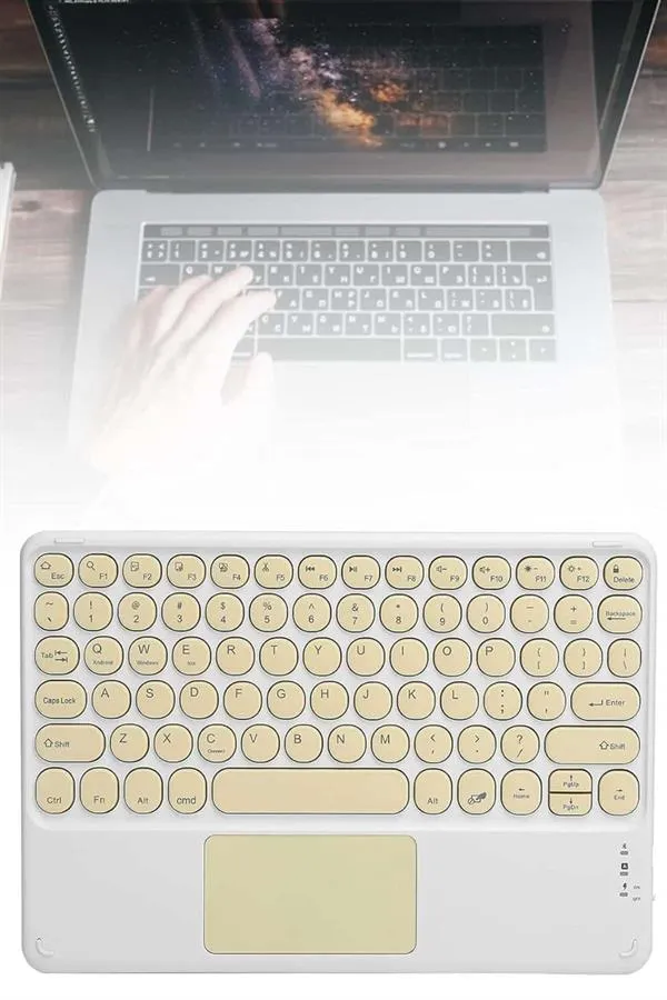 Profesyonel Wifi Q Klavye Bluetooth Klavye Touchpad 10.8 Inç