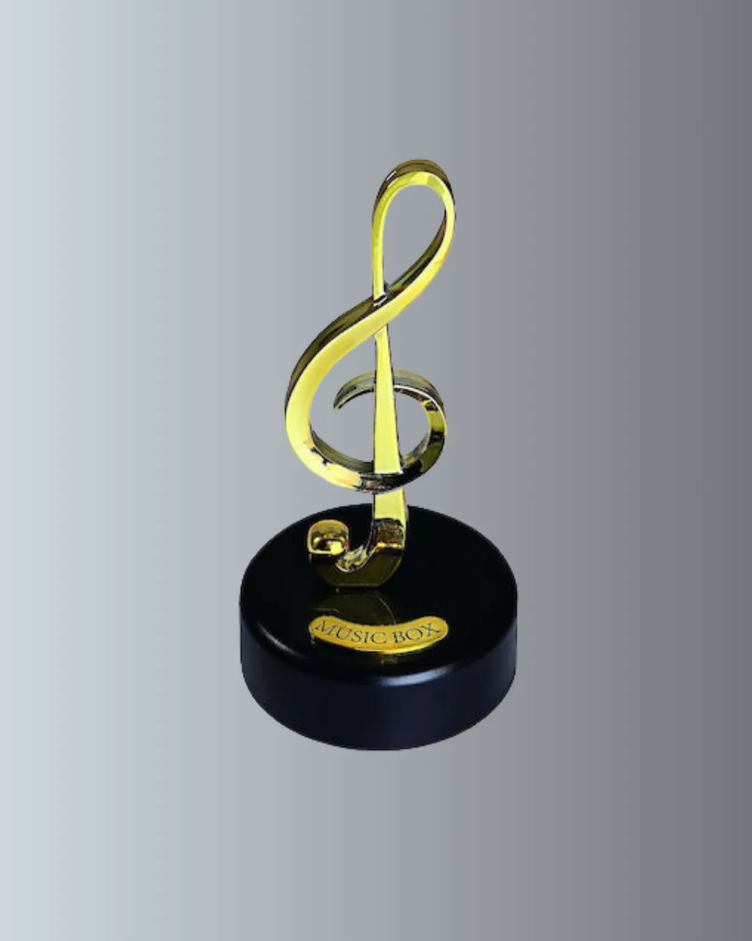 Dönen Sol Anahtarı Figürlü Müzik Kutusu Şık Hediyelik Dekor