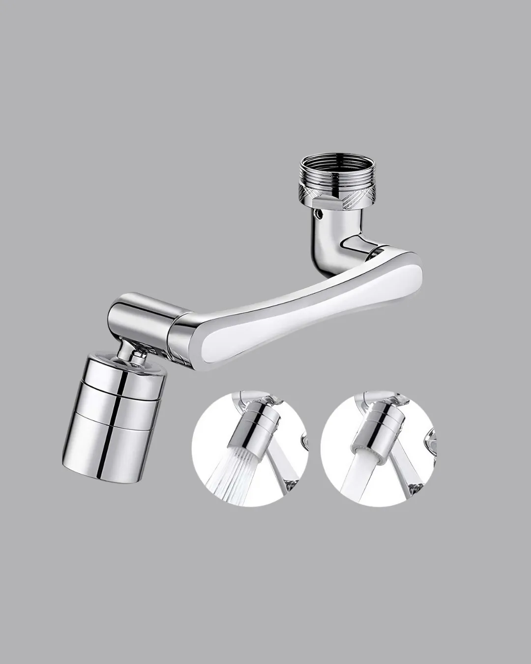 Üç Segmentli 1080 Derece Musluk Aparatı Esnek Döner Havalandırıcı Pratik Kullanım