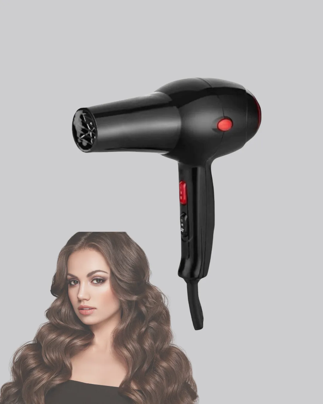 Profesyonel 2200W Fön Makinesi – AC Motorlu, Hızlı Kurutma, Hafif Tasarım