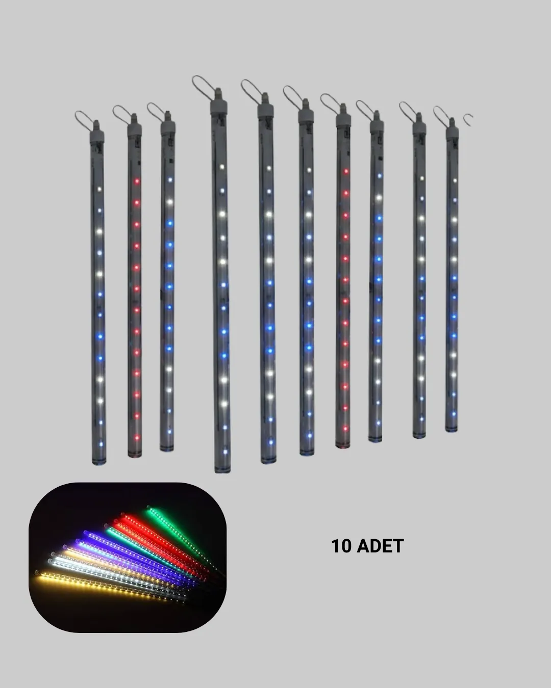 10 ÇUBUKLU DEKOR LED