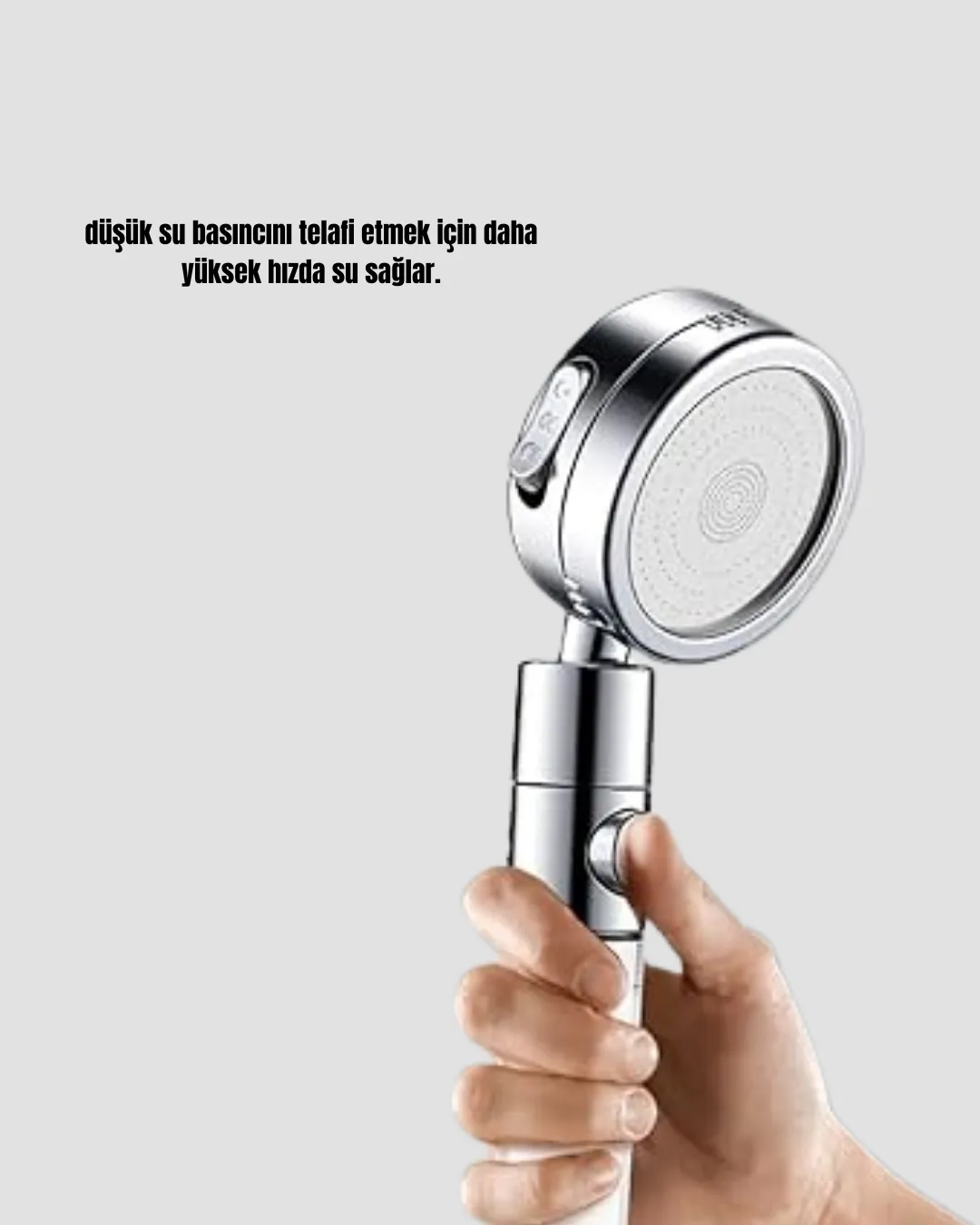 Yüksek Basınçlı 3 Fonksiyonlu Duş Başlığı