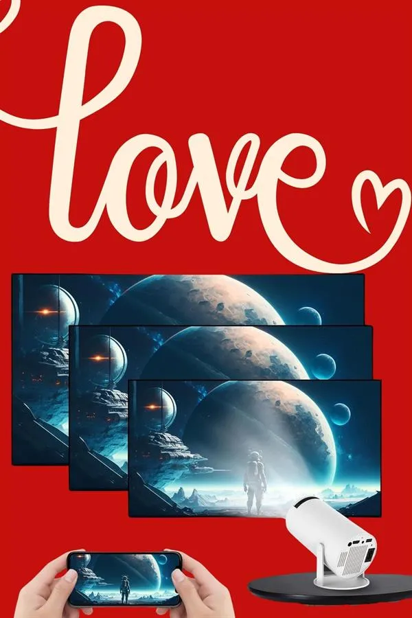 Sevgiliye Özel Hediye Ayaklı Sinema Projektörü Projeksiyon