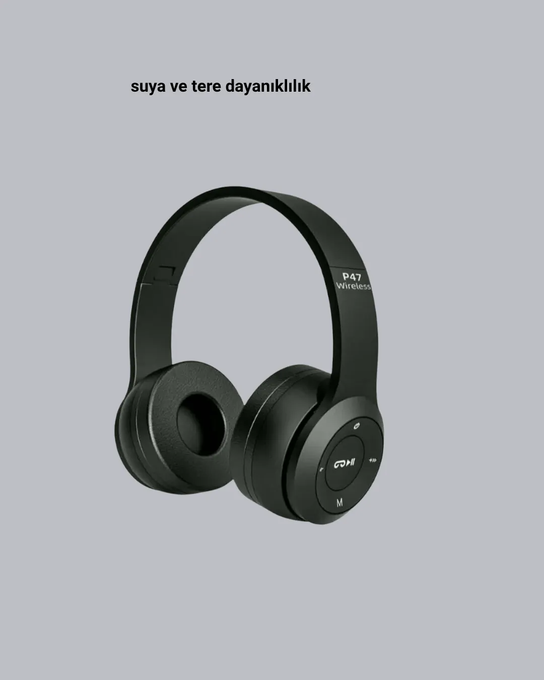 Suya ve Tere Dayanıklı Bluetooth Kulaklık – Şık, Ergonomik ve Dayanıklı