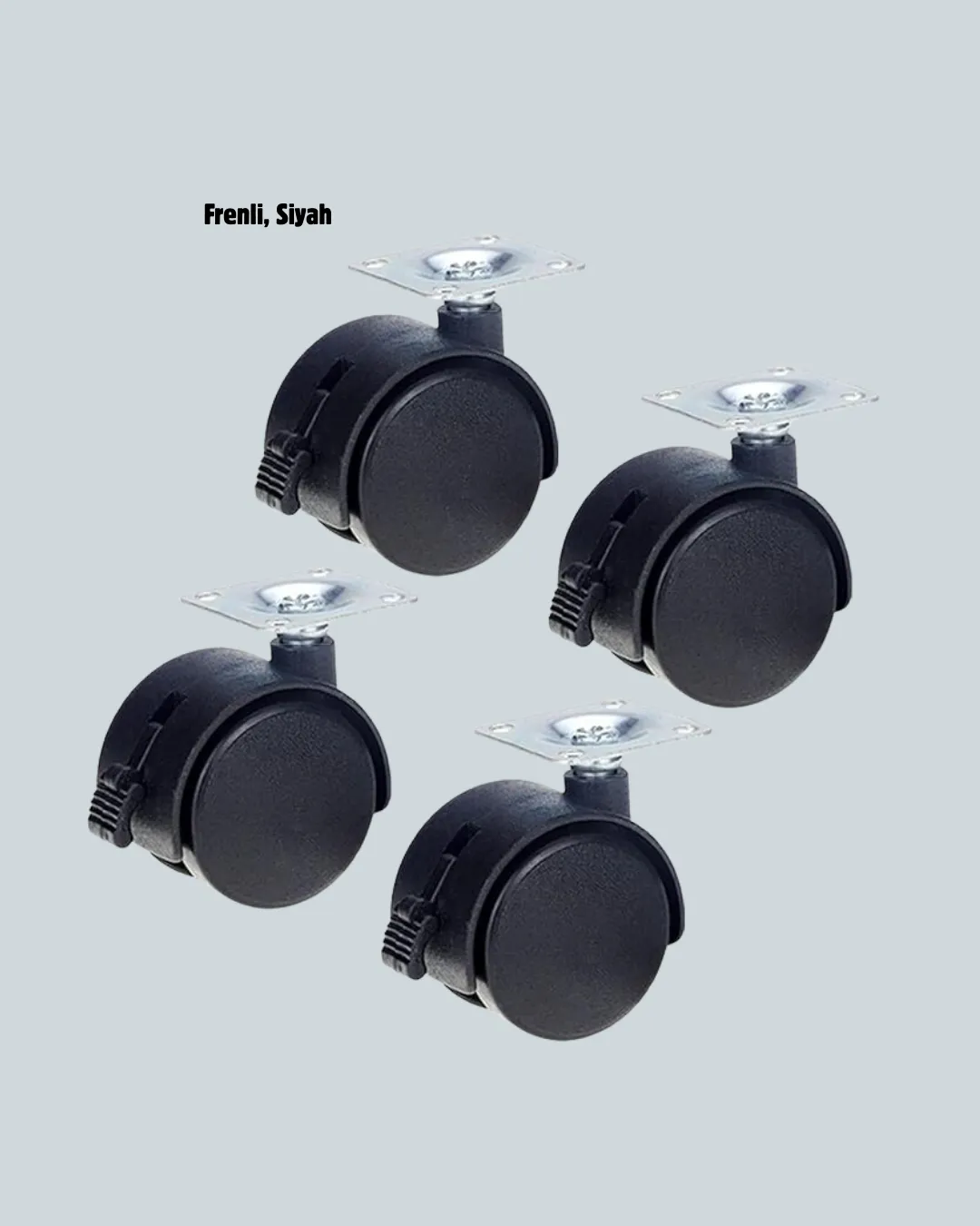 Kilitli Mini Tekerlek Ayak 4 cm 4’lü Set