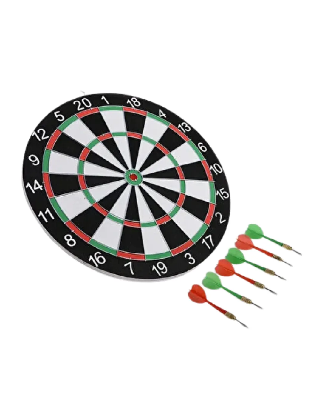 Kaliteli Ahşap Dart Tahtası 12 İnç 4 Adet Metal İğne Uçlu Ok