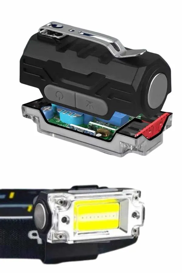 Kafa Lambası, Su Geçirmez Kafa Feneri 3 Mod Aydınlatma