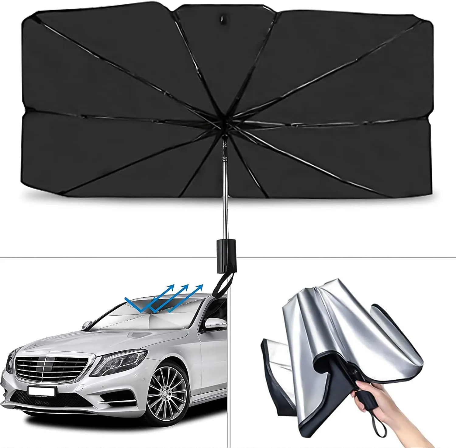 Citroen C-Elysee, Fiat Albea, Renault Thalia, Hyundai Accent Era, Ford Fusion Uyumlu Oto Şemsiye