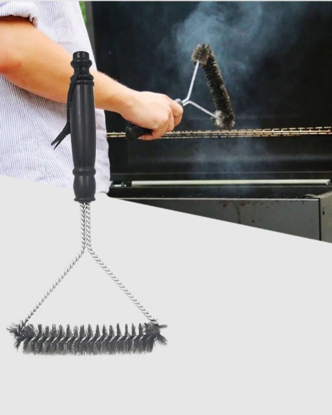 Barbekü ve Mangal İçin Tel Izgara Temizleyici Fırça