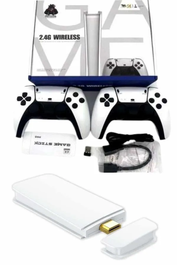 Game Stick 4K Retro Çift Kollu Atari Oyunlari +20000 Oyunlu Konsol Nostalji