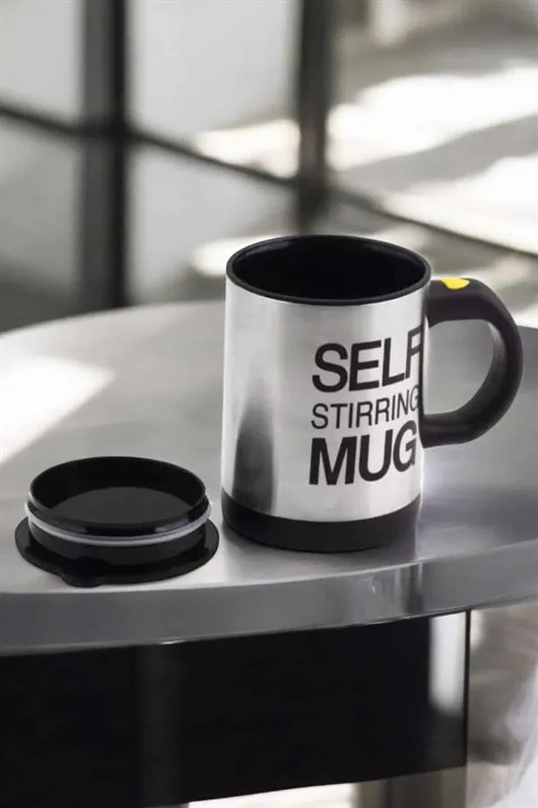 Yazılı Kupa Kendi Kendini Karıştıran Mikser Kupa Termos Bardak