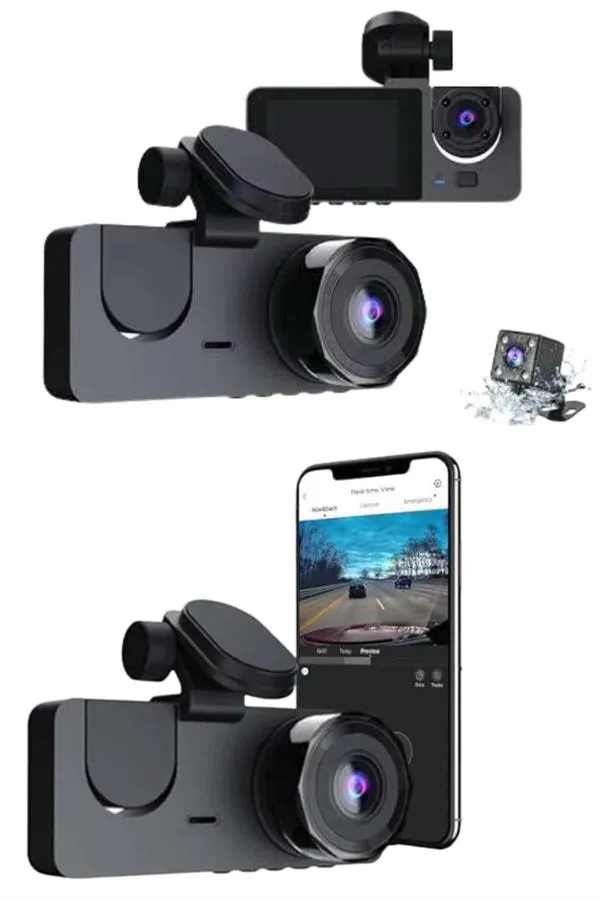 CarPlay Fotoğraf ve Video Kaydedici Araç İçi Kamera Ekranlı