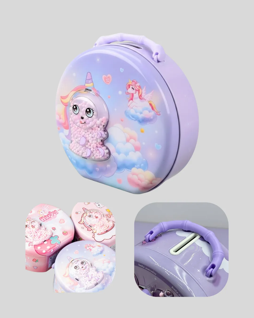 Eğitici Şifreli Çocuk Para Kasası Dayanıklı Metal