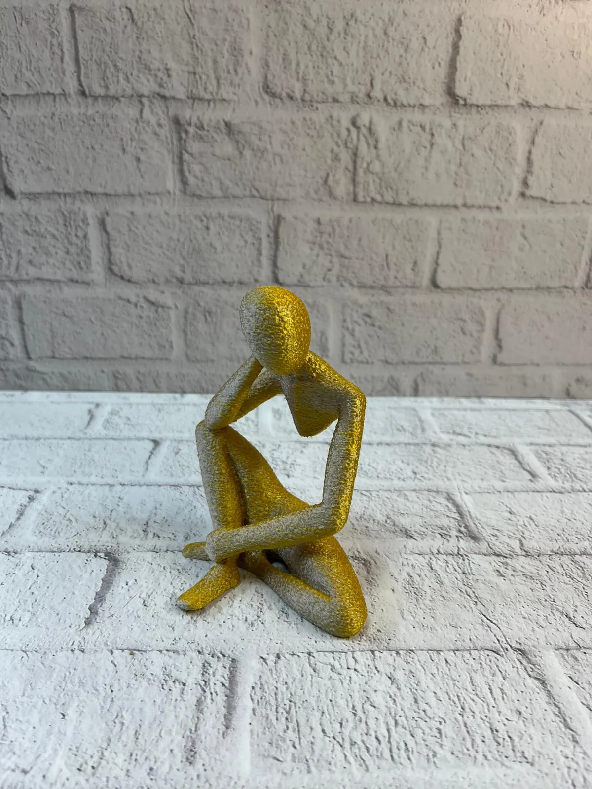 DEKORATİF İNSAN FİGÜRÜ SARI