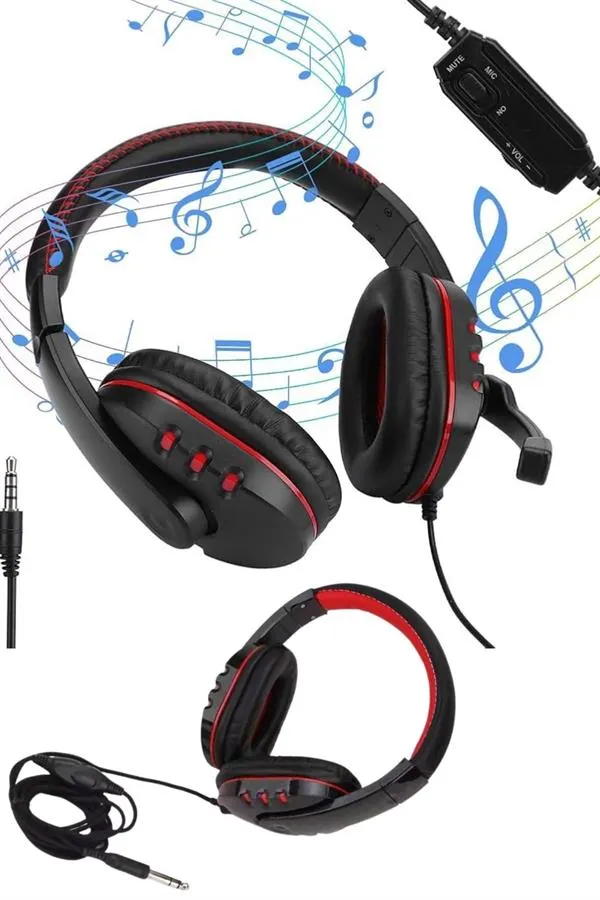 Oyuncu Kulaklığı Kulak Üstü Kablolu Gaming Kulaklık Mikrofonlu ANC Özelliği