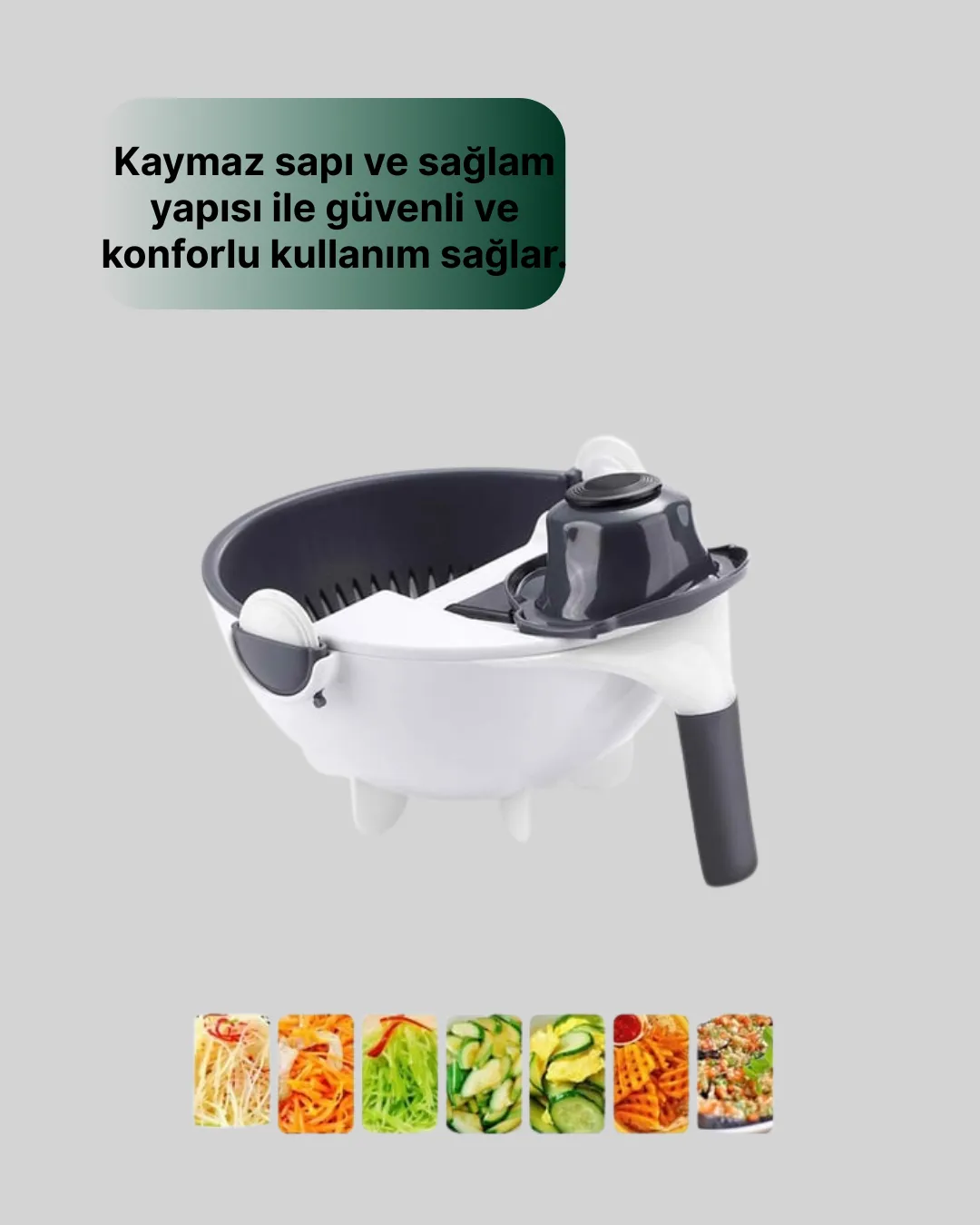 Mutfak İçin Pratik 5 Bıçaklı Rende ve Süzgeç Seti