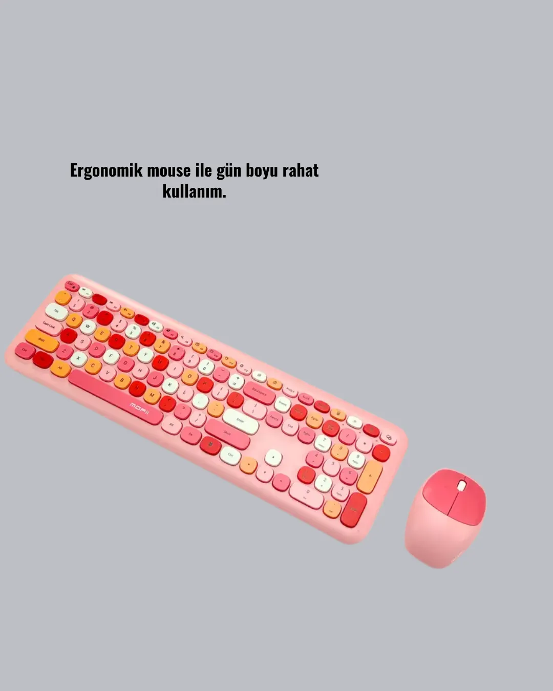 Retro Tarz Bluetooth 5.1 Klavye – Win/OSX/Android/iOS Uyumlu