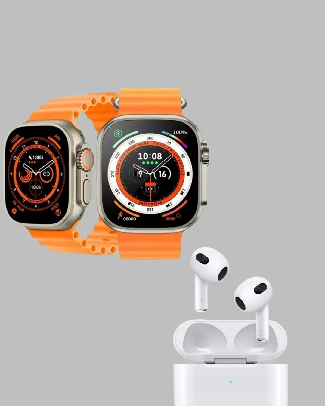 Watch 9 Max Akıllı Saat Kulaklık Seti Sağlık Takipli 45 mm Geniş Ekran