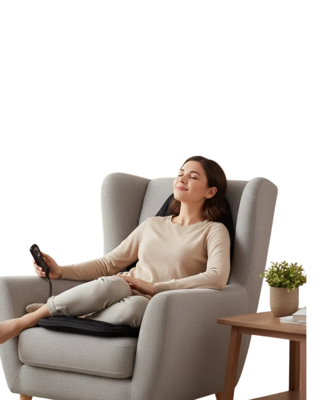 Sırt ve Bel İçin Isıtmalı Masaj Minderi Çok Bölgeli Tasarım