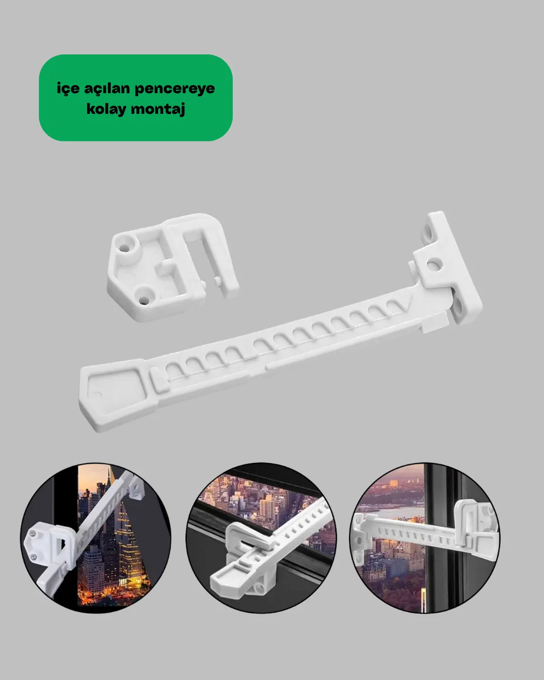 Çocuk ve Evcil Hayvanlar İçin Pencere Emniyet Kilidi 2 Adet