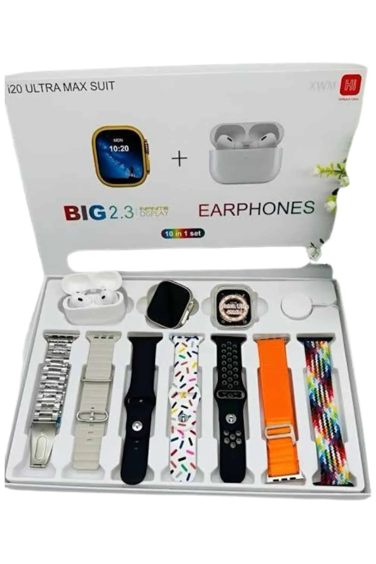 Akıllı Saat Bluetooth Kulaklık Adımsayar Sağlık Takibi Çağrı Cevaplama