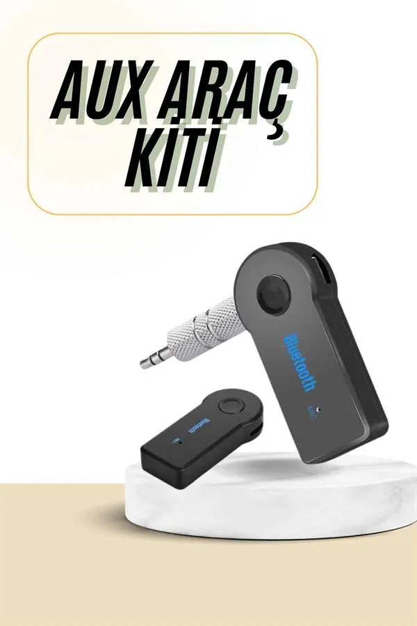 Bluetooth Araç Kiti Aux Çıkışlı  Telefon Müzik Alıcı Tüm Cihazlara Uyumlu