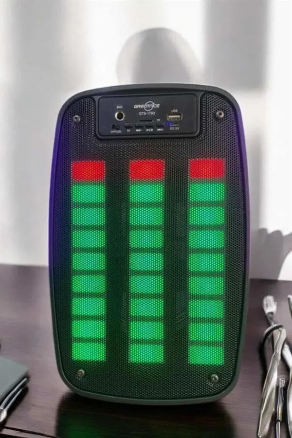 Bluetooth  Hoparlör Mikrofonlu Speaker Taşınabilir Şarjlı