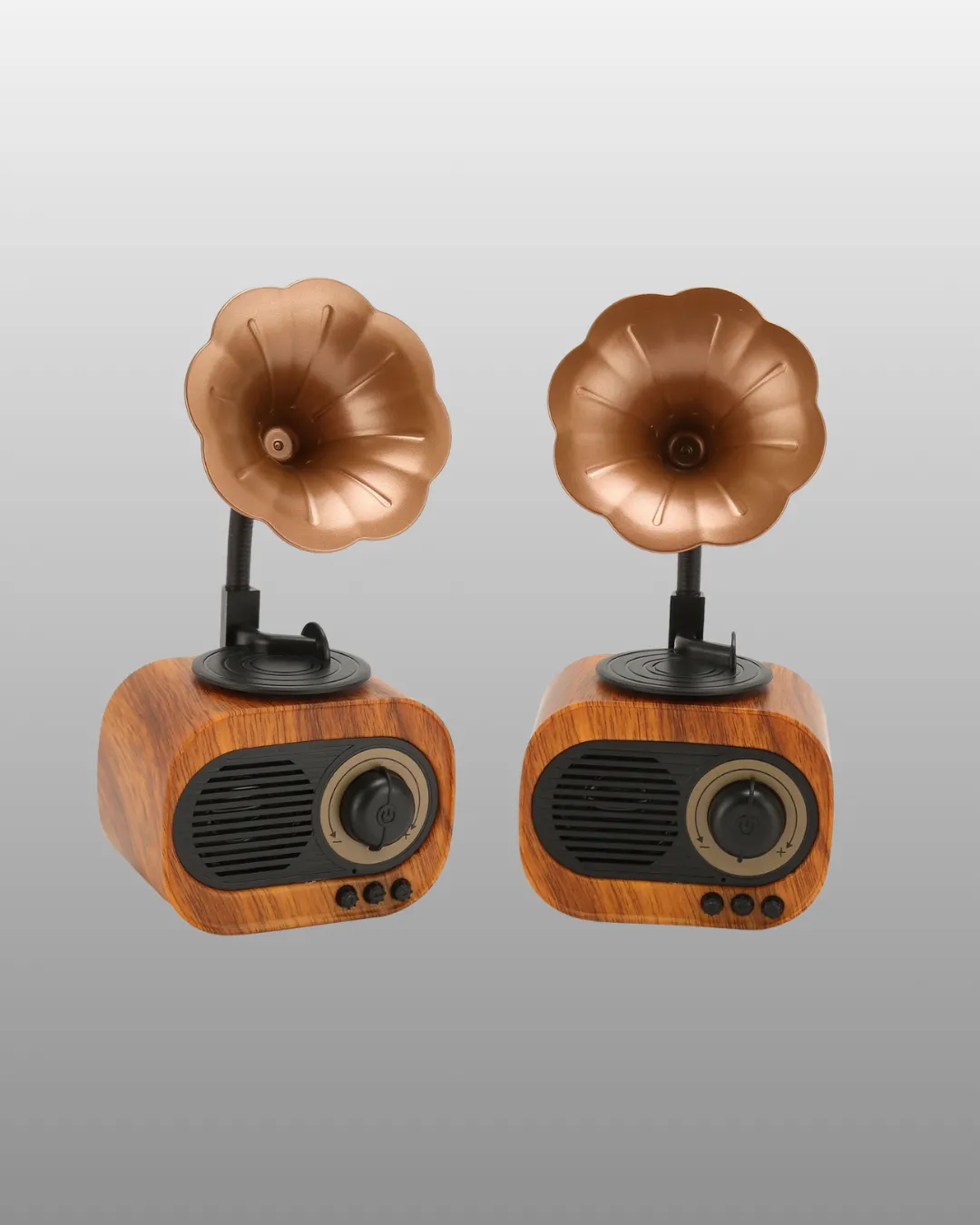 Taşınabilir Mini Retro Radyo Bluetooth Hoparlör USB SD AUX Destekli