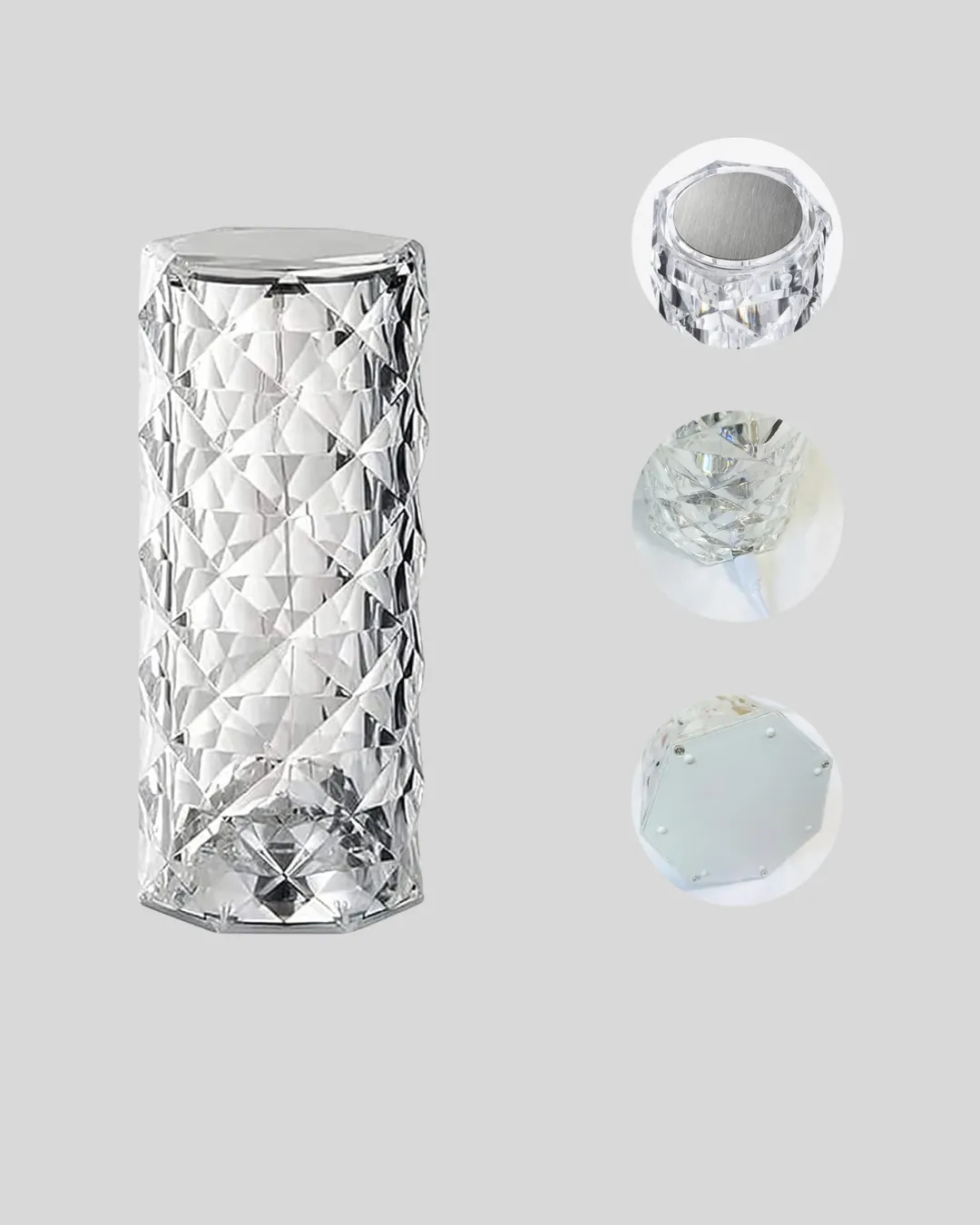 Kristal RGB LED Masa Lambası – Renkli Kumandalı Işık, Dekoratif ve Enerji Tasarruflu