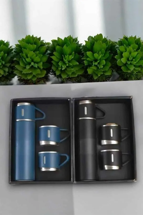 500 ml Kapasiteli Taşınabilir Basınçlı Termos Seti Günlük Kullanım için İdeal