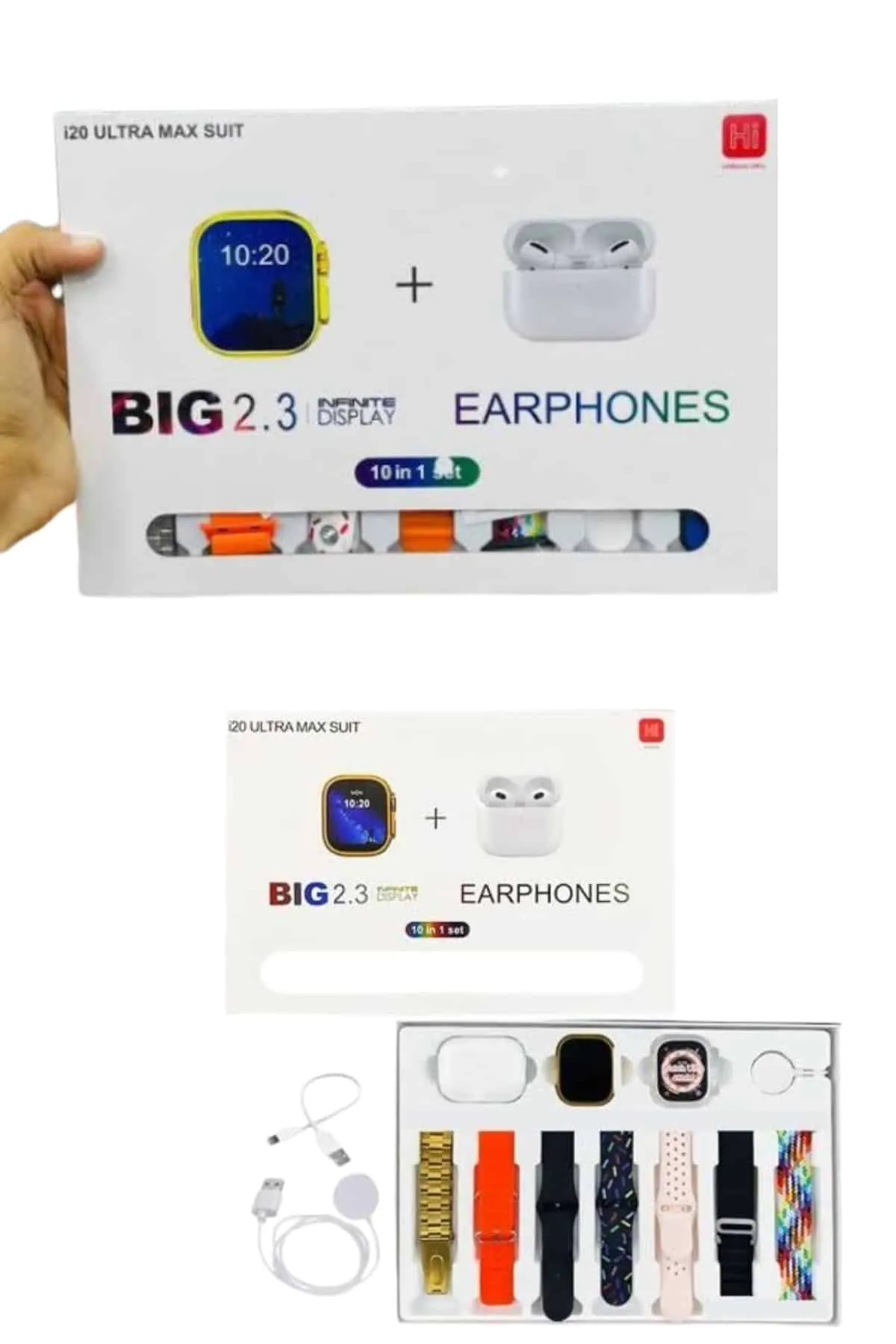 Akıllı Saat Bluetooth Kulaklık Hediyeli Bildirim Görme Sesli Görüşme Çoklu Kordon