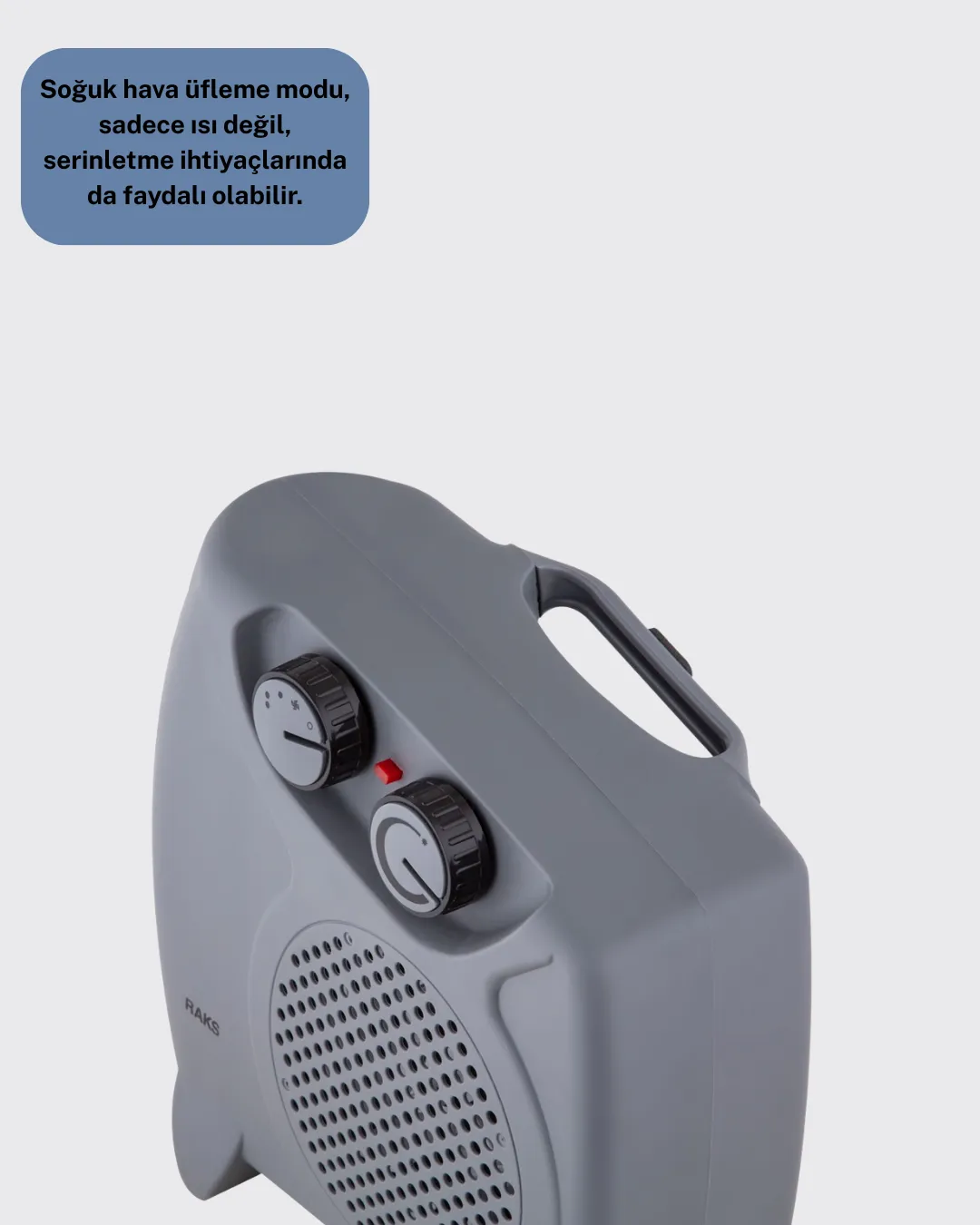 Güvenli Elektrikli Fanlı Isıtıcı Termostatlı Hızlı Isıtma