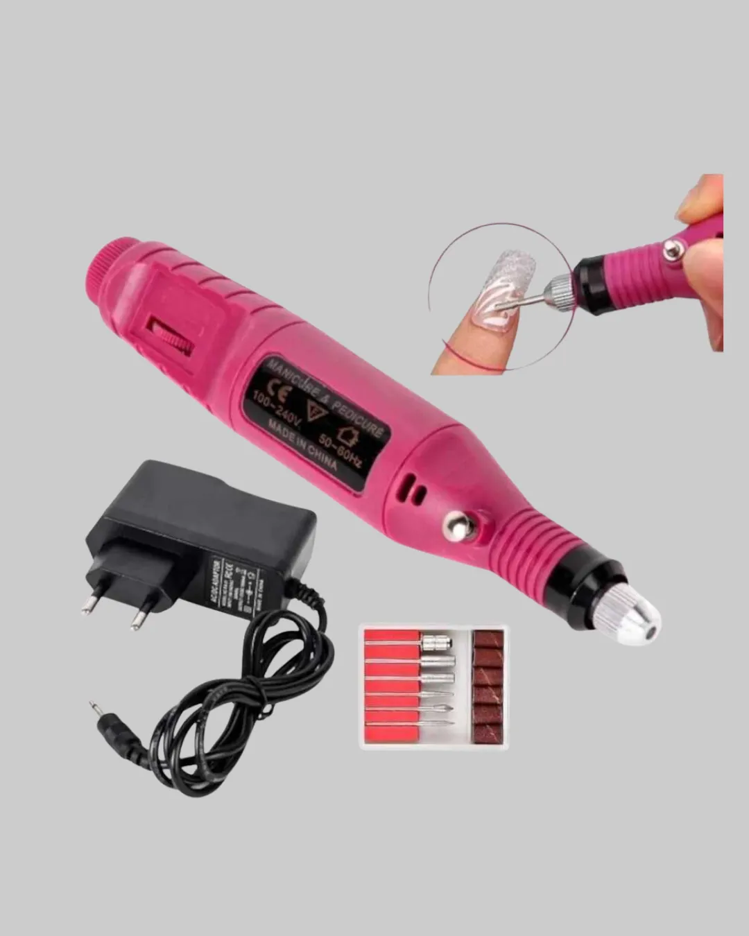 Tırnak Matkap Makinesi – Profesyonel Manikür Pedikür Cihazı, Ayarlanabilir Hız ve Sessiz Çalışma