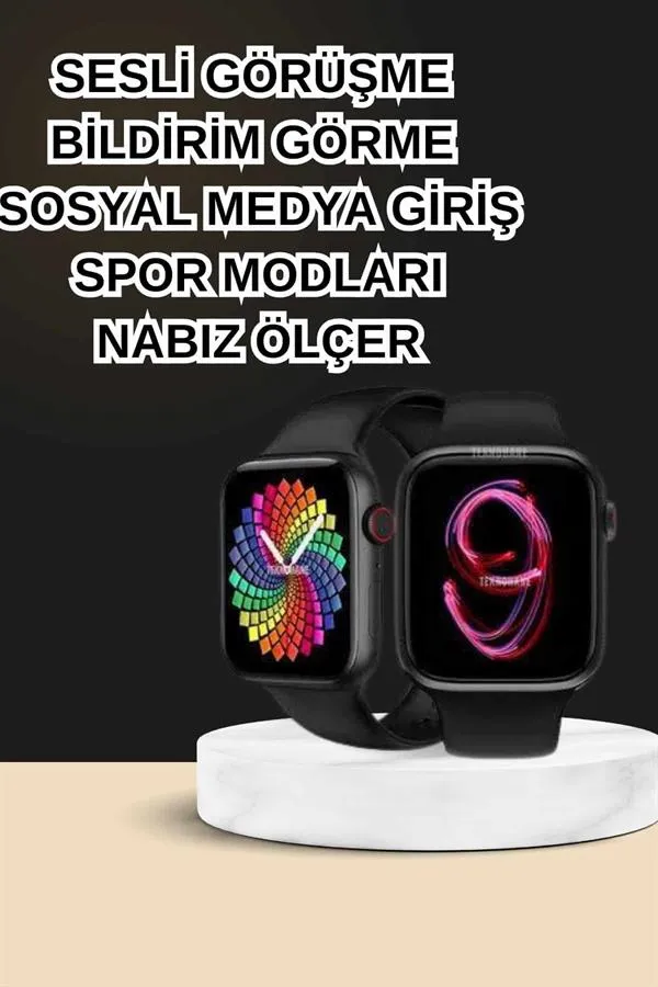 Dokunmatik Akıllı Saat Yeni Nesil Kulaklık Kampanyası ANC Özelliği Yüksek Ses Kaliteli