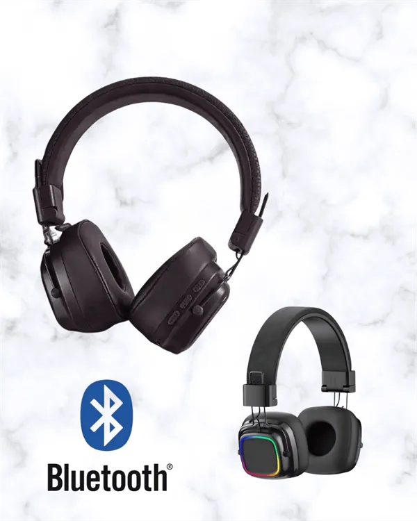 Renkli Işık Efektli Bluetooth 5.3 Müzik Kulaklığı