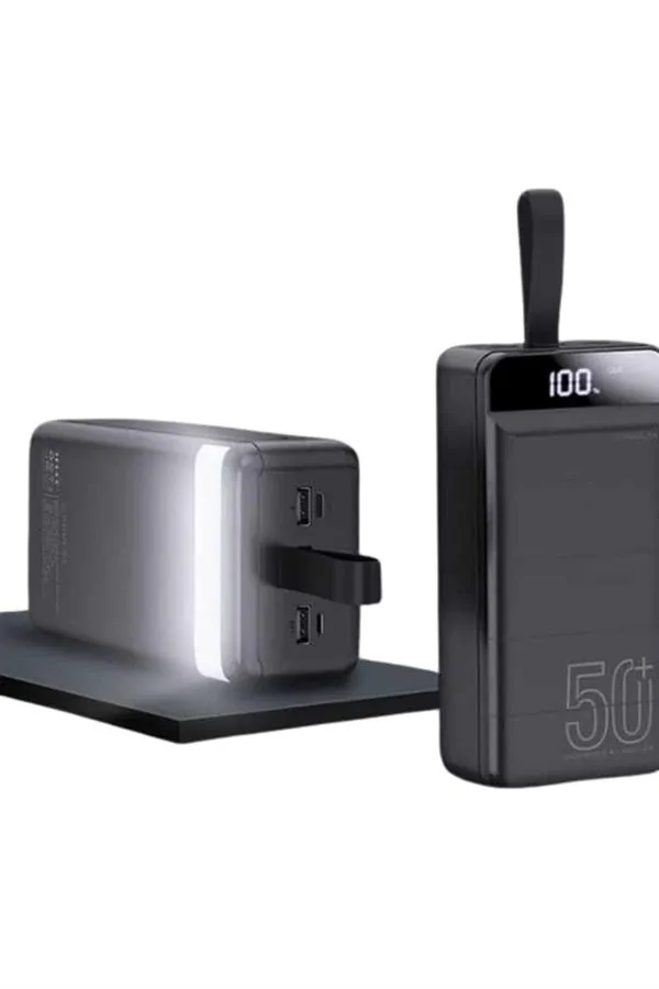 Powerbank Çoklu Şarj Girişi 50.000 Mah Taşınabilir Dijital Göstergeli