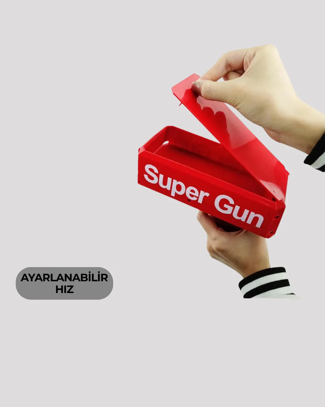 AA Pil ile Çalışan, Kolay Kullanımlı Kâğıt Fırlatıcı Oyuncak