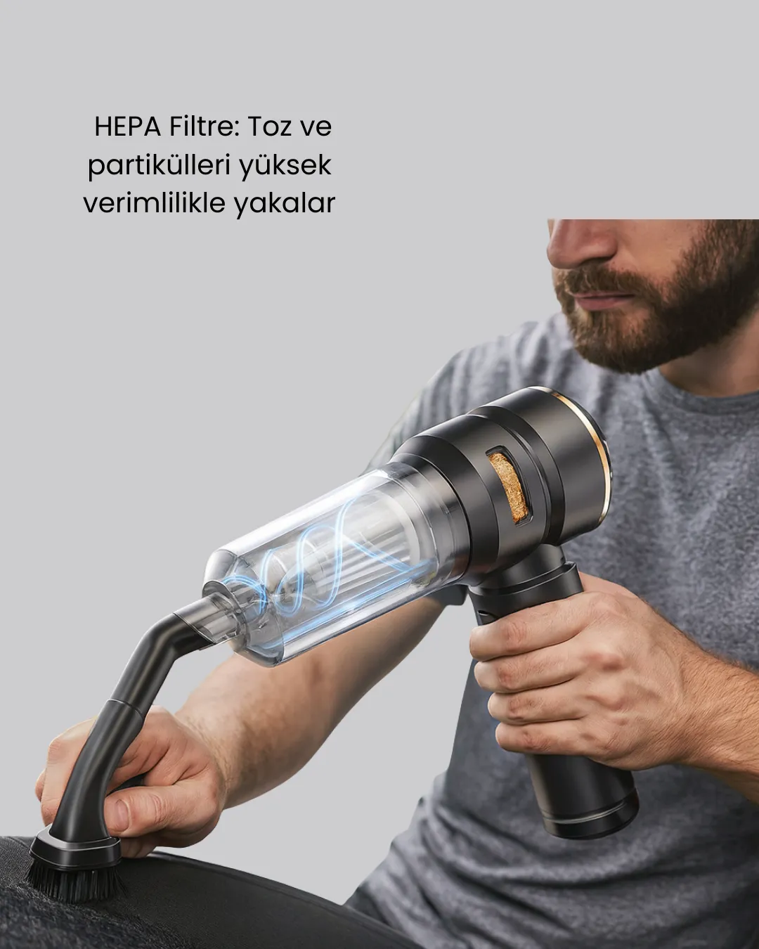 15000 PA Emiş Gücü ve Hava Üfleme Özellikli Şarjlı Süpürge